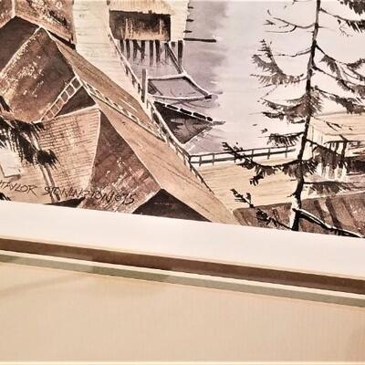 Lot #236  Signed, ltd edition print - "Creek Street" by artist N. Taylor Stonington