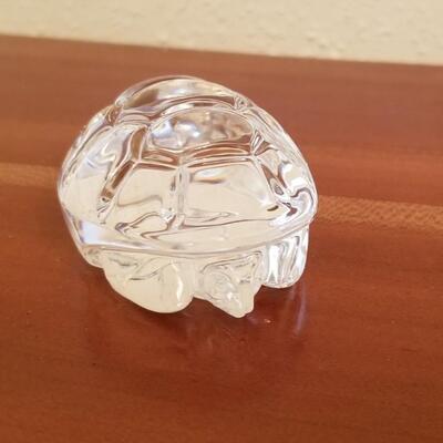 Lot #238  Cute crystal Turtle - STEUBEN glass