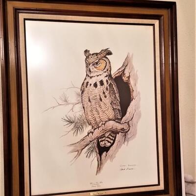 Lot #239  "Who-oo Goes There?"  Ltd edition  signed print