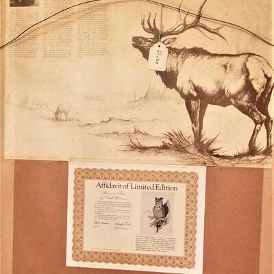 Lot #239  "Who-oo Goes There?"  Ltd edition  signed print