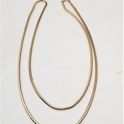 Lot #242  10kt yellow gold chain - liquid design