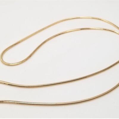Lot #242  10kt yellow gold chain - liquid design