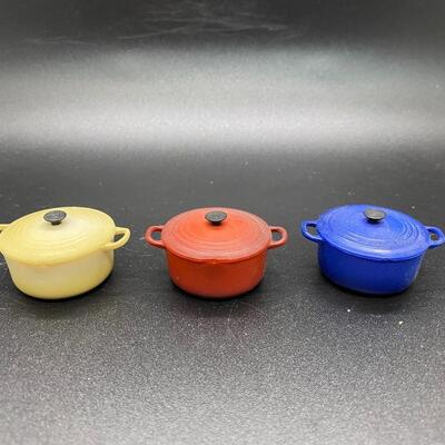 Vintage Le Creuset Dutch Oven Magnets Set of 3