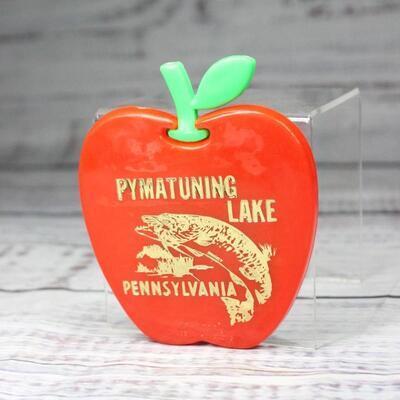 Retro Pymatuning Lake Pennsylvania Pocket Apple Comb Souvenir