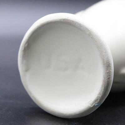Vintage Made in U.S.A. Ceramic Pottery White Vase