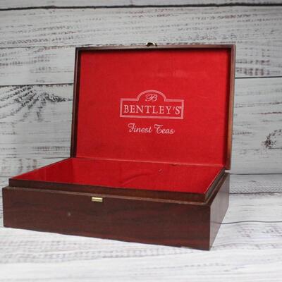 Bentley's Finest Teas Wooden Tea Storage Box 