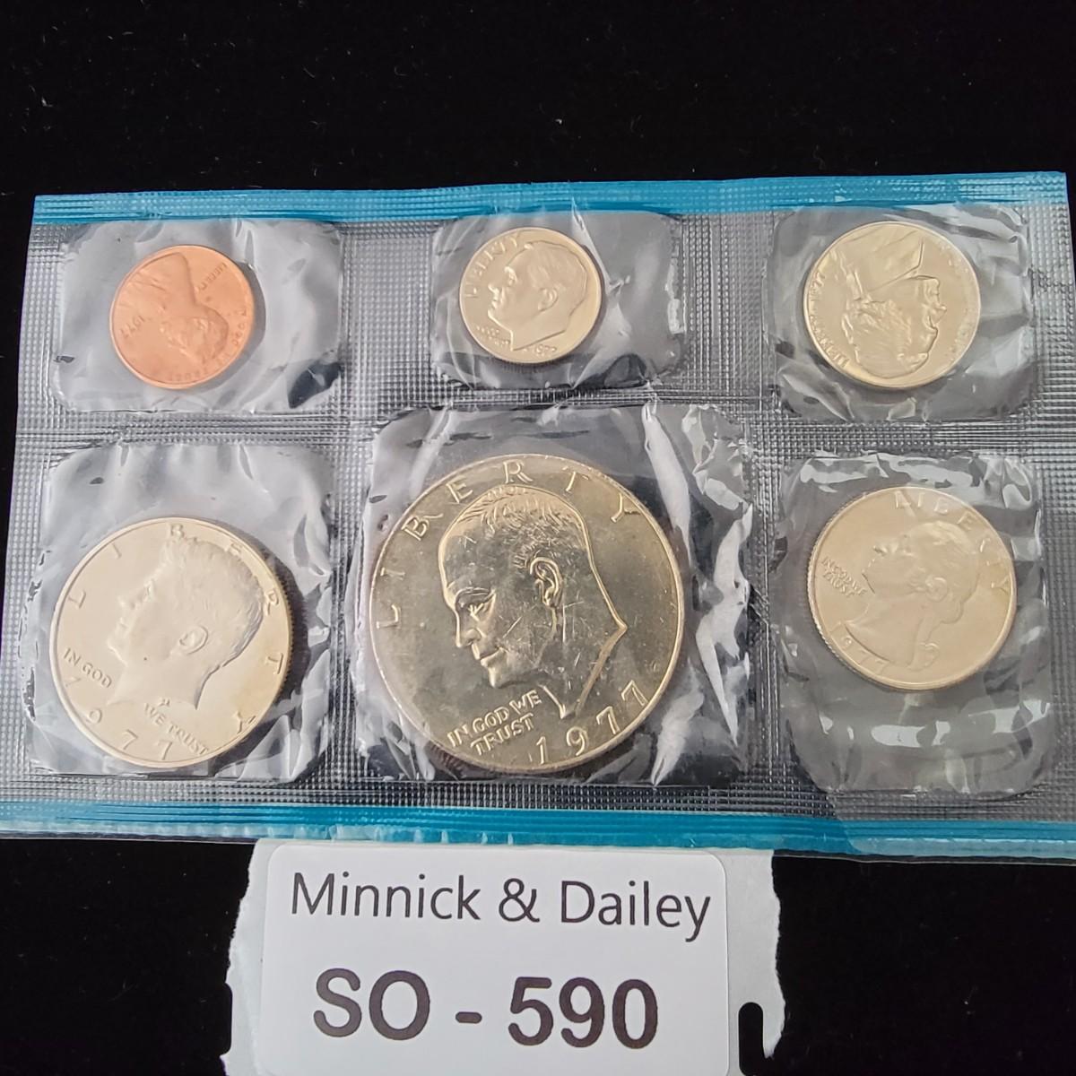1977 Uncirculated Coin Set (LOT 590)