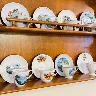 Lot 5 Collection 8  Souvenir Tea Cups & Saucers From US States