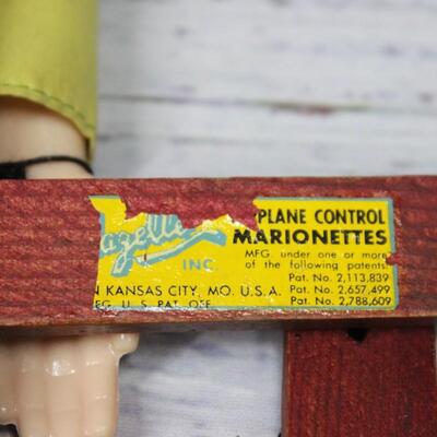 Vintage Hazelle's Airplane Control Marionettes Robin Hood