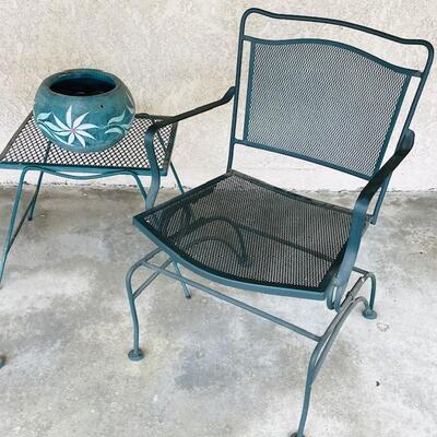 Lot 20 Set Vintage Metal Patio Furniture 2 Chairs + Table