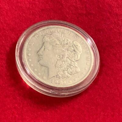 1921 SMALL S  90% Silver  ALMOST UNCIRCULATED AU MORGAN SILVER DOLLAR
