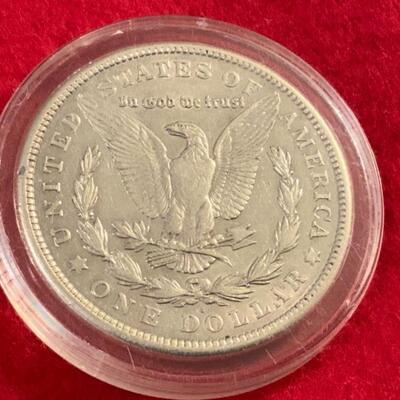 1921 SMALL S  90% Silver  ALMOST UNCIRCULATED AU MORGAN SILVER DOLLAR