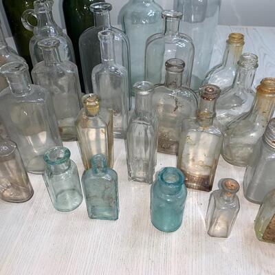 Assortment of 31 Antique Bottles