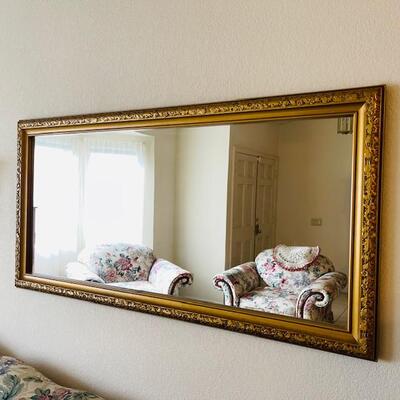 Lot 26 Wall Mirror Ornate Gold Frame 