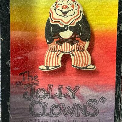 Vintage German The Jolly Clowns Hat Dexterity Skill Game