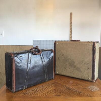 #18 Black Leather & Strat-o-way Suitcase