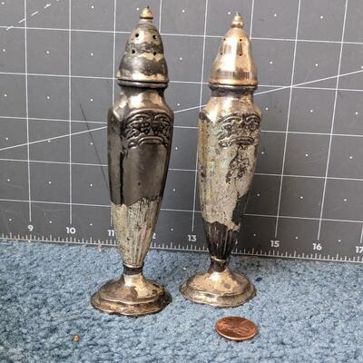#48 Antique Silver Shakers