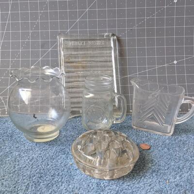 #69 Antique Glassware