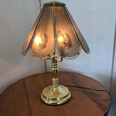 #80 Vintage 8-Panel Glass Touch Lamp