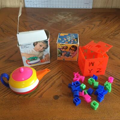 #100 Build A Teapot, Alphabet Box & Puzzles