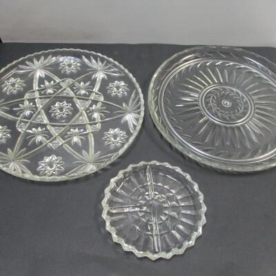 Lot 7 - Crystal Serving Dishes