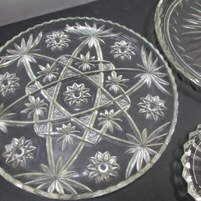 Lot 7 - Crystal Serving Dishes