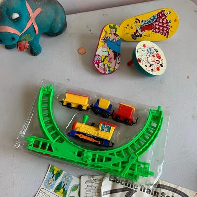 #143 Train Toy, Noise Makers & Bull