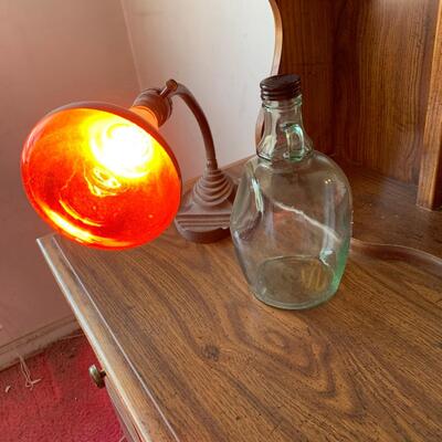 #148 Infared Heat Lamp & Glass Jug