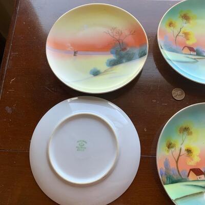 #173 Meito China Hand Painted Plates