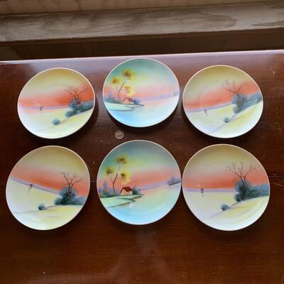 #173 Meito China Hand Painted Plates