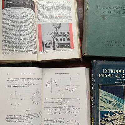 #183 Automotive Mechanics, Algebra & Geography Books