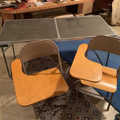 #268 Folding Table & Desk Chairs