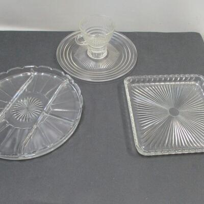 Lot 9 - Crystal Serving Dishes