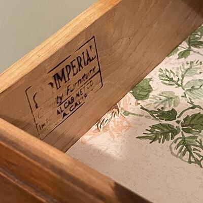 Lot 50 Maple Dresser Chest on Chest Imperial Cabinet Co. 