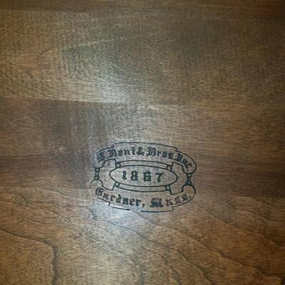 Vintage maple deacons bench 