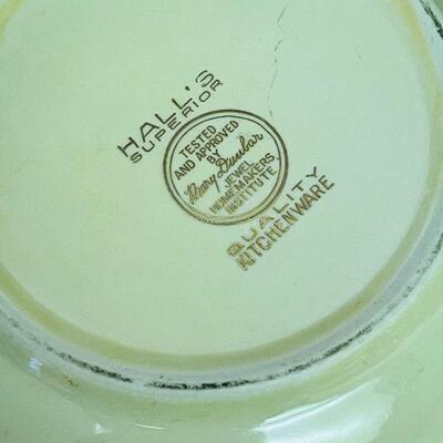 Lot 53 Vintage Hall Autumn Leaf Serving Bowl 9"