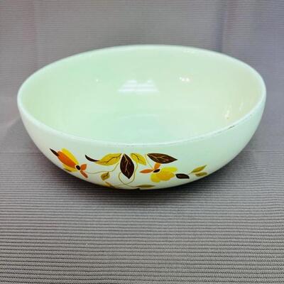 Lot 53 Vintage Hall Autumn Leaf Serving Bowl 9"