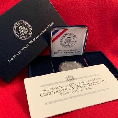90% SILVER DOLLAR THE WHITE HOUSE 200TH ANNIVERSARY PROOF COIN