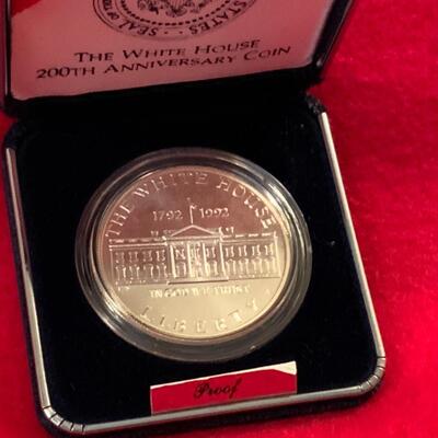 90% SILVER DOLLAR THE WHITE HOUSE 200TH ANNIVERSARY PROOF COIN