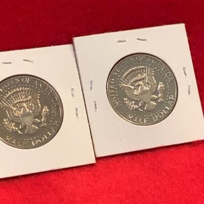 2 KENNEDY S PROOF MINT HALF DOLLARS