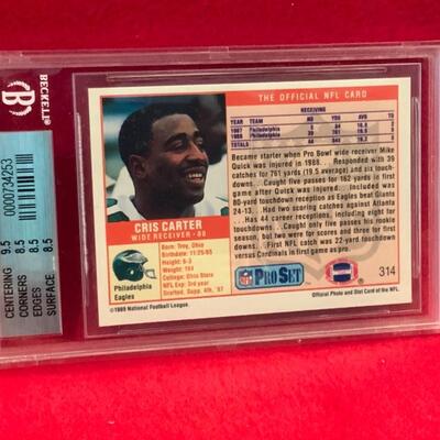 BECKETT GRADED NEAR MINT CHRIS CARTER