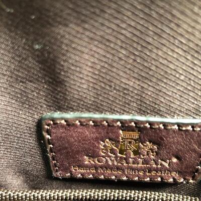 Rowallen of Scotland leather rolling briefcase 