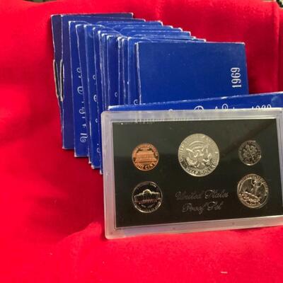 1969 USA SILVER PROOF SET 1 ONE PER PURCHASE