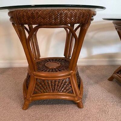 LOT#4L: Pair of Pier One Coastal Style Tables