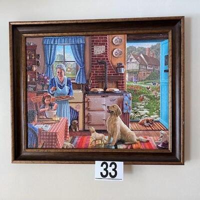 LOT#33MB: Pair of Framed Puzzles
