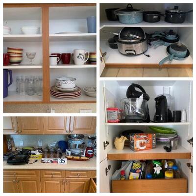 LOT#35K: Contents of Kitchen Lot