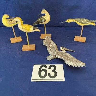 LOT#63L2: Five Piece Bird Lot