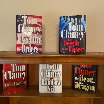 Lot of five Tom Clancy hardback books