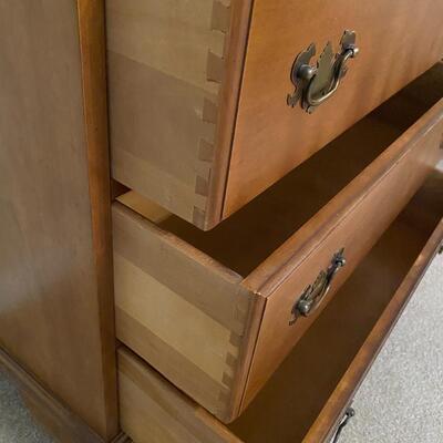 Lovely vintage all wood maple secretary desk