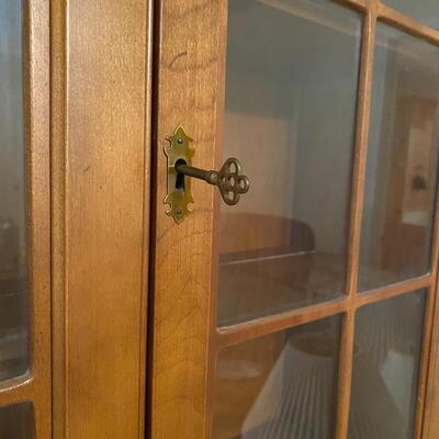 Lovely vintage all wood maple secretary desk